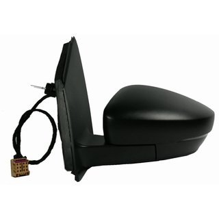 Retrovisor Izquierdo Manual, Para Pintar Asferico Con Intermitente (Conector Cuadrado) para Volkswagen POLO 2009 y POLO