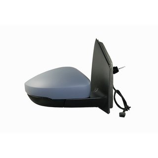 Retrovisor Derecho Electrico, Imprimado Convexo, Termico Con Intermitente (Conector Recatngualar) para Volkswagen POLO