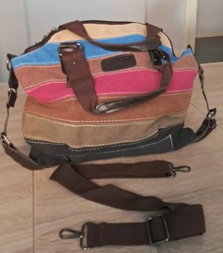 Bolso de Lona lavable Multicolor.