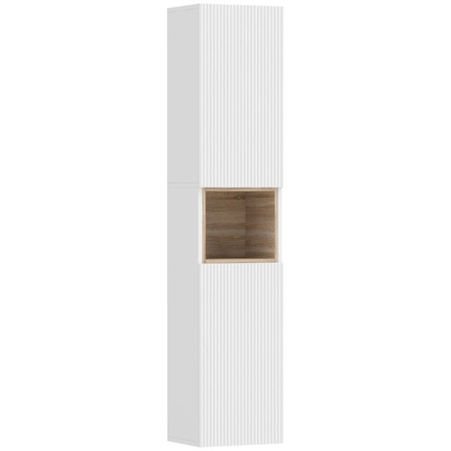 Mueble Baño 2 Puertas con Espacio Abierto y Repisa