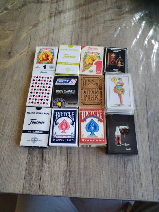 Lote de 12 Barajas de Cartas