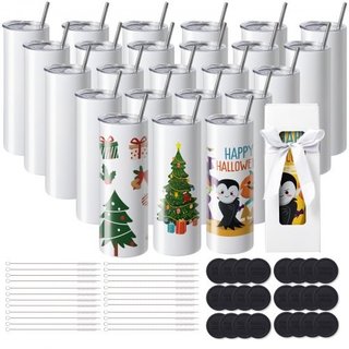 Pack Straight Sublimation Tumblers, útil para el h