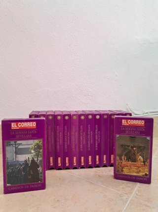 Colección 15 cintas VHS Semana Santa Sevilla