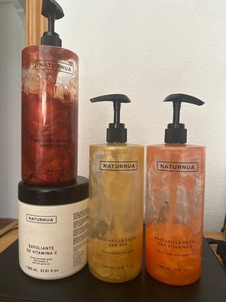 Set 4 Productos Faciales Naturnua mas espatulas