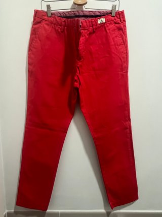 Pantalón chino rojo Tommy Hilfiger