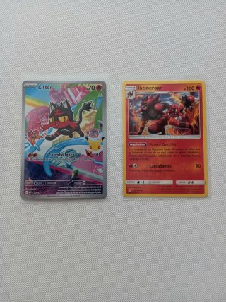 Cartas Pokémon Litten e Incineroar