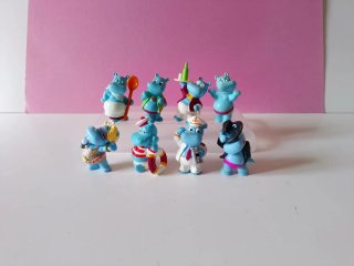 Set di 8 Happy Hippo Kinder Sorpresa