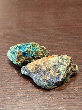 Lote 2 Minerales: Azurita, Malaquita y Crisocola