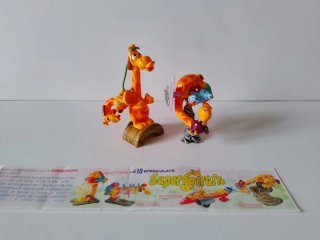2 Personaggi Super Giraffe Kinder Sorpresa