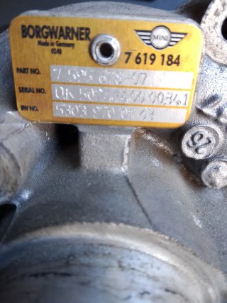 Turbo BorgWarner para Mini Cooper