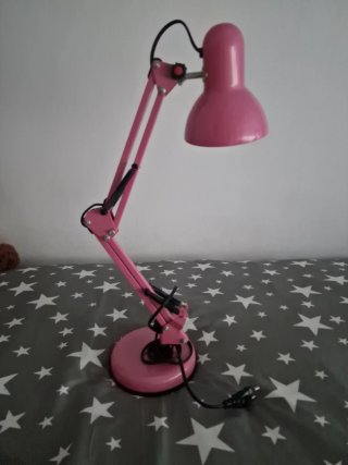 Flexo de escritorio articulado rosa