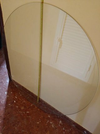 Cristal Redondo para Mesa 100cms. Nuevo.