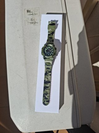 Reloj de Pulsera Verde Camuflaje