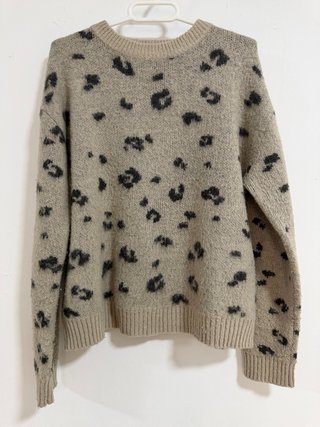 Jersey BROWNIE de leopardo beige y negro XS-S