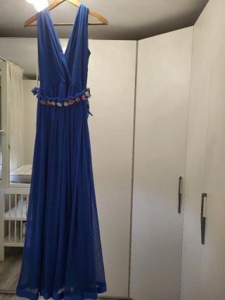 Vestido de Fiesta Azul Talla Única
