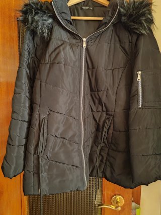 Cazadora Plumas Negra Talla 3XL