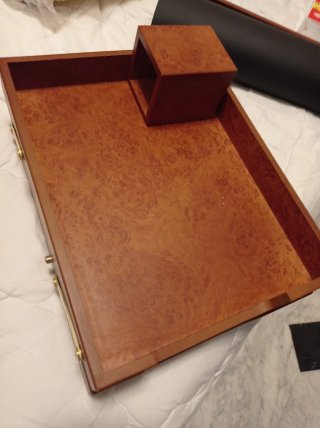 Set da scrivania in legno