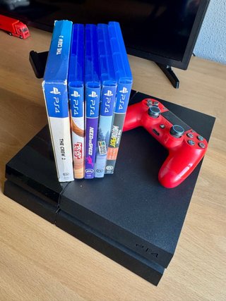 PS4 con mando + Juegos