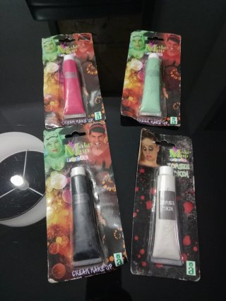 Set de 4 Tubos de Maquillaje Halloween