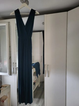Vestido Mono de Fiesta Verde azulado Talla Única