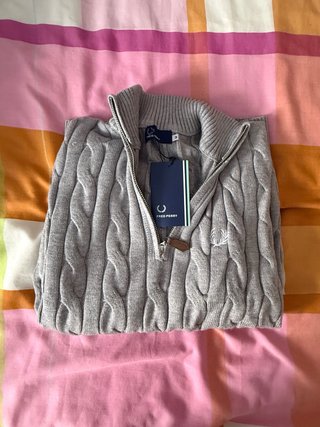 Jersey Fred Perry Gris Talla M