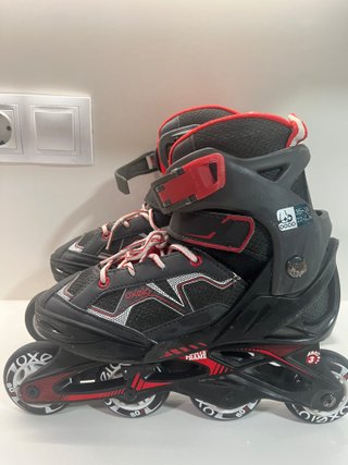 Patines en línea Oxelo negros y rojos