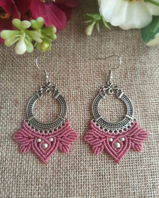 Pendientes de Macramé Estilo Bohemio