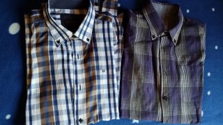 2 Camisas Hombre Manga Larga Talla L