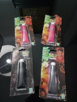 Set de 4 Tubos de Maquillaje Halloween