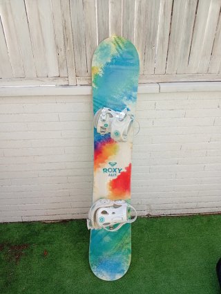 Tabla de Snowboard Roxy Ally con Fijaciones
