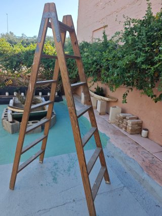 Escalera de Madera de Tijera 7 peldaños