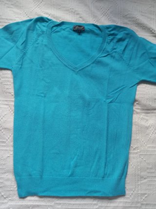 Jersey Fino Azul Turquesa Talla L