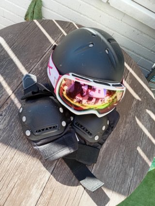 Set de Casco, Gafas y Protecciones Snowboard