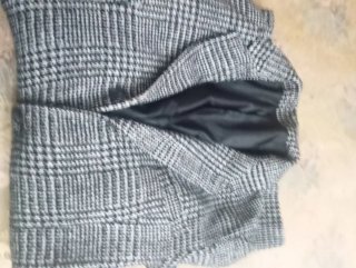 Cappotto grigio fantasia check taglia L