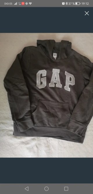 Sudadera con capucha Gap gris talla 14-16 años
