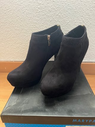 Botines de tacón negros Marypaz