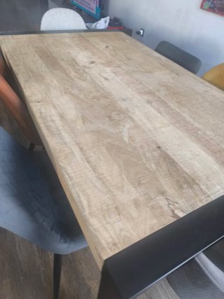 Mesa de Comedor Madera y Metal