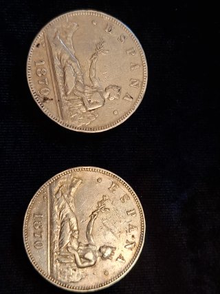 4 Monedas de 5 Pesetas 3 pesan 24 y una 25 /37mm