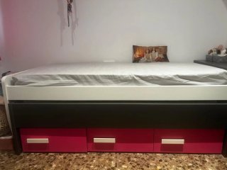 Cama nido con escritorio y cajones