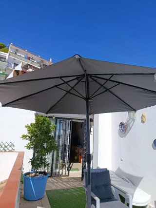 Parasol de Jardín con Soporte