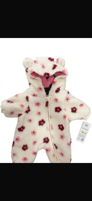 Buzo de bebé con estampado floral