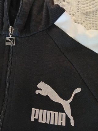 Chaqueta Puma Negra y Blanca