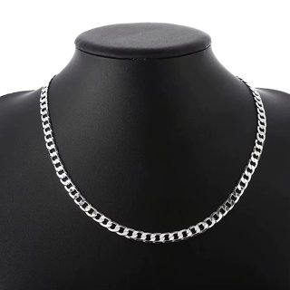 Collar cadena cubana 925 plata vintage eslabones