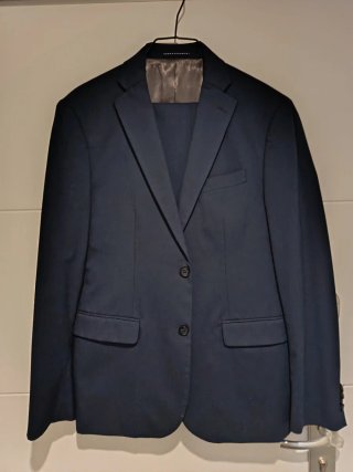 Traje de chaqueta azul