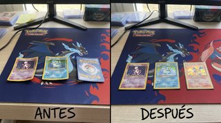Restauración Cartas Pokémon Aplanado de Curvatura