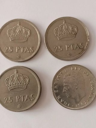 Lote Monedas de 25 Pesetas (1982)