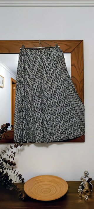 Falda midi estampada