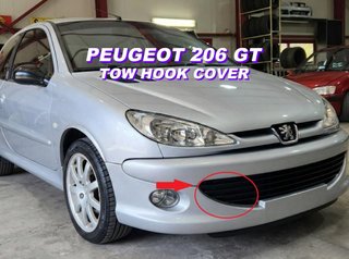 Tapa gancho remolque delantero Peugeot 206 GT