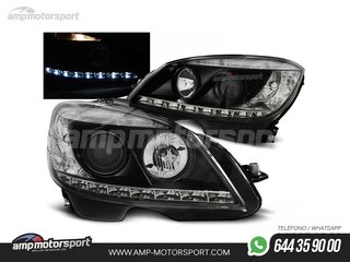FAROS DELANTEROS LUZ DIURNA LED PARA MERCEDES CLASE C W204