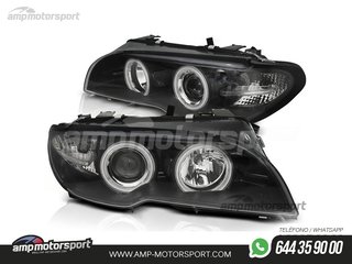 FAROS DELANTEROS OJOS DE ANGEL CCFL PARA BMW SERIE 3 E46 / COUPE / CABRIO